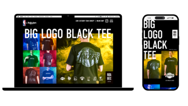 NBA MIX series「BIG LOGO BLACK TEE」特設サイト