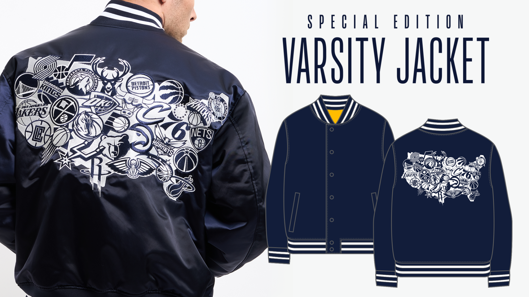 NBA MIX series「VARSITY JACKET」アパレルデザイン