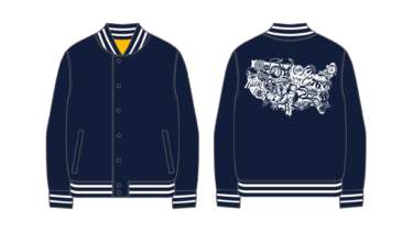 NBA MIX series「VARSITY JACKET」